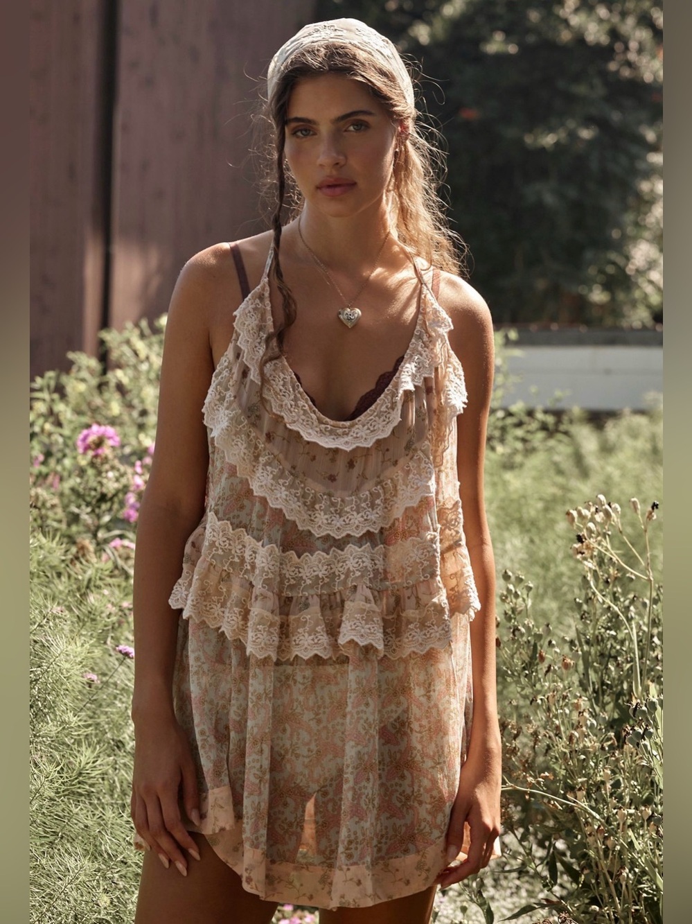 Free People Bali Theodora Slip Mini Dress - Size Large - NWT - Free Gift
